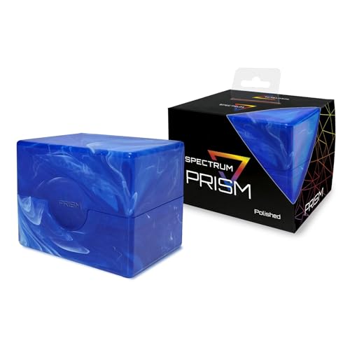 BCW Spectrum Prism Deck Case - Apatite Blue - 1 Pack | Secure Snap Closure Card Deck Case | Fits 100 Double-Sleeved Cards | Trading Card Deck Storage Ideal for MTG, Pokemon, and More - color: Apatite Blue, size: 1 Pack