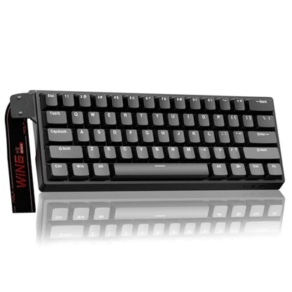 Aula WIN60 HE - 60% Mechanical Gaming Keyboard Wired, Magnetic Switch Hot Swappable, Adjustable Actuation Rapid Trigger Mode, 8000 Hz Polling Rate, RGB Small Keyboard 60 Percent Compact Design for PC - color: Black