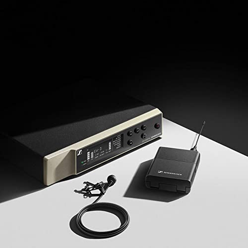 Sennheiser EW-D ME4 Set Digital Wireless Cardioid Lavalier Microphone System (R1-6: 520 to 576 MHz) Bundle with Auray WSB-1S Carrying Bag and XLR-XLR Cable