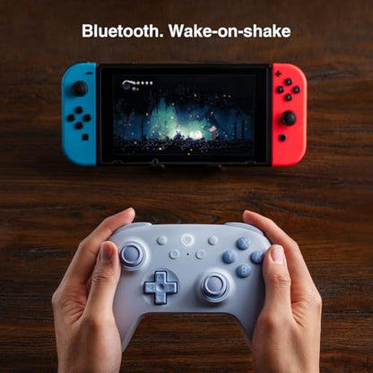 8Bitdo Ultimate 2C Bluetooth Controller for Switch/Switch 2 (Blue) | Hall Effect Joystick Update, Remappable L4/R4 Bumpers, 6-axis Motion Control, Rumble Vibration and Turbo Function - color: Blue