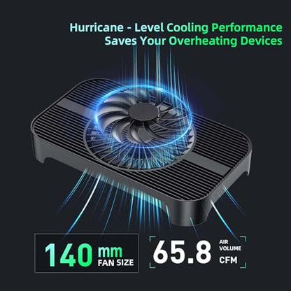 X3 USB Cooling Fan, 18dB Ultra Quiet 140mm USB PC Fan with Built-in Cable and One-Touch Switch Compatible with Router, Receiver, Amplifier, DVR, PlayStation, Xbox, Computer Cabinet Cooling - color: Black