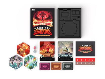 Unstable Games - Casting Shadows: Molten Rock Expansion - Designed to be Added to Your Casting Shadows Base Game - Great for Family Game Night - color: Molten Rock Expansion Pack