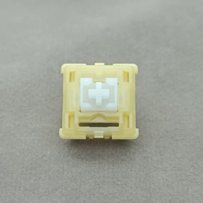 Tecsee Mechanical Keyboard Silent Shaft Switch Lubricated, Silent Linear Low Profile Yellow Medium Switch for Tablet Notebook Desktop Computer Peripheral Keyboard(70PCS Linear) - color: Linear