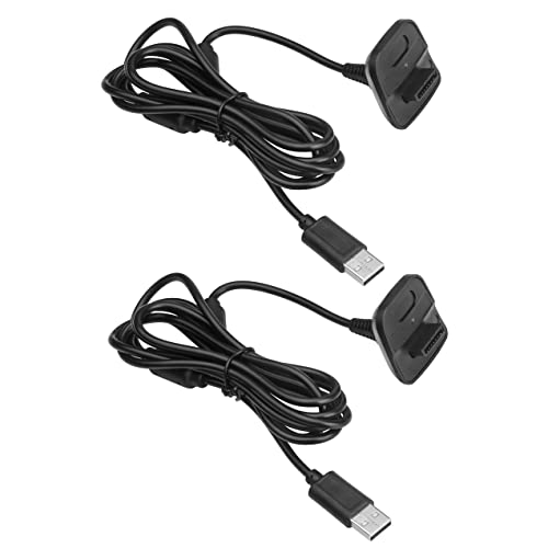 Trenro Charger for Xbox 360 Controller, 2 Pack USB Charging Cable