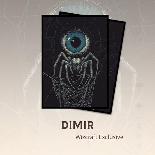 Blue-Black Guild - MTG Card Sleeves, 104ct, Standard Size, Smooth | Perfect for Double Sleeving, Smudge Resistant Matte Back, Standard 66x92mm - Compatible with Magic The Gathering & TCG Cards - color: Dimir