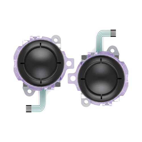 eXtremeRate Replacement 3D Joystick for Nintendo Switch 2 JoyCon, Controller Left Right Analog Stick Thumbsticks with Repair Tools for JoyCon 2, Multi-Colors Options - Clear Atomic Purple - color: Clear Atomic Purple