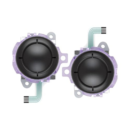 eXtremeRate Replacement 3D Joystick for Nintendo Switch 2 JoyCon, Controller Left Right Analog Stick Thumbsticks with Repair Tools for JoyCon 2, Multi-Colors Options - Clear Atomic Purple - color: Clear Atomic Purple