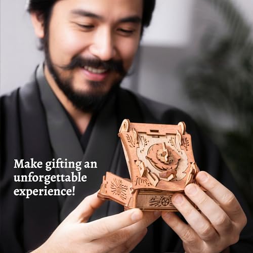 iDventure Samurai Chamber, Money Puzzle Box for Adults, Box for Cash Gift | Samurai Brain Teaser, Japanese Puzzle Box, Money Gift Box, Birthday Gift for Men, Puzzle Box for Cash Gifts, Escape Room Box