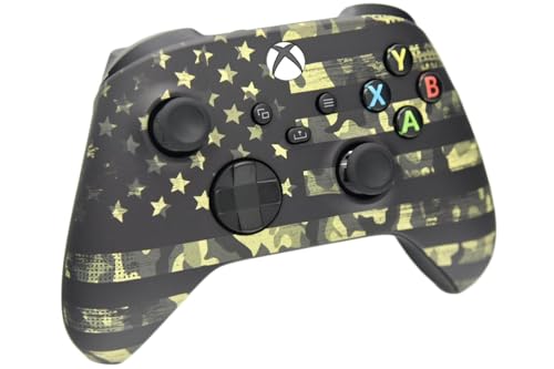 Wireless Custom Controller Compatible with PC, Windows 10+, Series X/S & One (Series X/S Camo Flag) - color: Series X/S Camo Flag