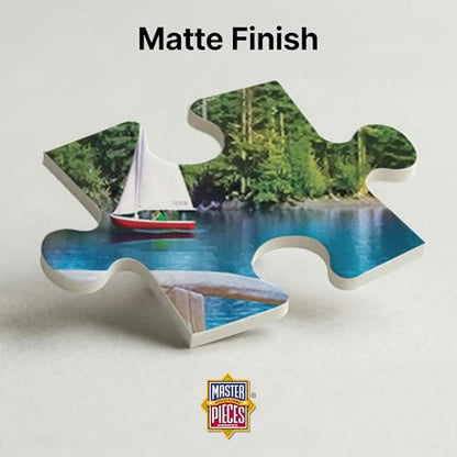 MasterPieces - 300 Piece Jigsaw Puzzle, Large EZ Grip Shapes, Cabin Crossing, Fun for Adults, Seniors, Family, Kids, Non-Glare Finish, 18"x24" - size: 300 Piece