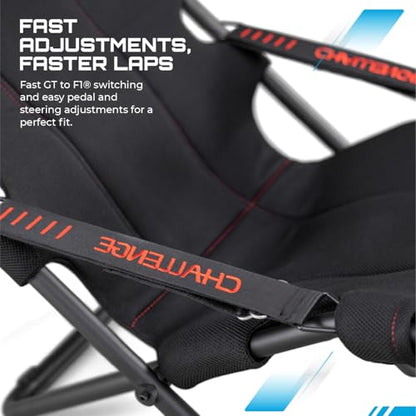PLAYSEAT Challenge Racing Simulator Cockpit | Foldable & Adjustable | for High Performance Sim Racing | Compact & Flexible | Supports All Steering Wheels & Pedals | for PC and Console
