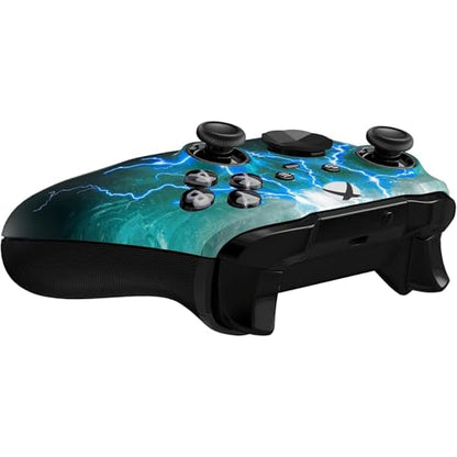 Custom Controllerzz Elite Series 2 Controller Compatible With Xbox One, Xbox Series S, and Xbox Series X (Green Skies) - color: Green Skies