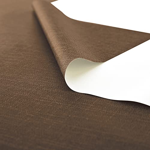NLMUVW Chocolate Square Vinyl Tablecloth, Heavy Duty PVC Table Cloth Waterproof Wipe Clean Table Cover for Kitchen Dining Picnic, 48 x 48 inch - color: Chocolate, size: 48" x 48" (Square)