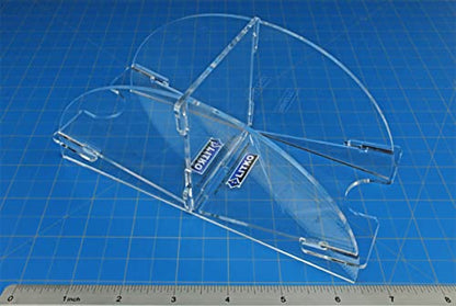LITKO Standard Card Deck Holder | Draw & Discard, 75-100 | US/EU 70x100mm | Playing card tray for Magic, Pokémon & TCGs | Angled finger notch | Snap-fit, no glue | Laser-cut acrylic - color: Clear, size: Holds 75-100 Standard Cards. Draw & Discard Piles