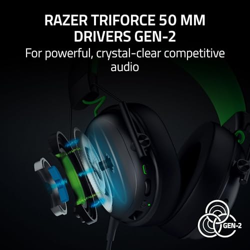 Razer BlackShark V3 X HyperSpeed Wireless Gaming Headset for Xbox: 50mm Drivers - Cardioid Mic - 2.4 GHz, Bluetooth, USB - Works with PC, Mac, PS5, Nintendo Switch - Long Battery Life - Black - color: Black, style: Xbox