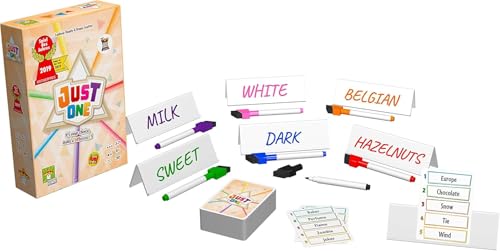 Just One Party Game - Cooperative Word Guessing Fun for Friends and Family! Ages 8+, 3-7 Players, 20 Minute Playtime, Made by Repos Production