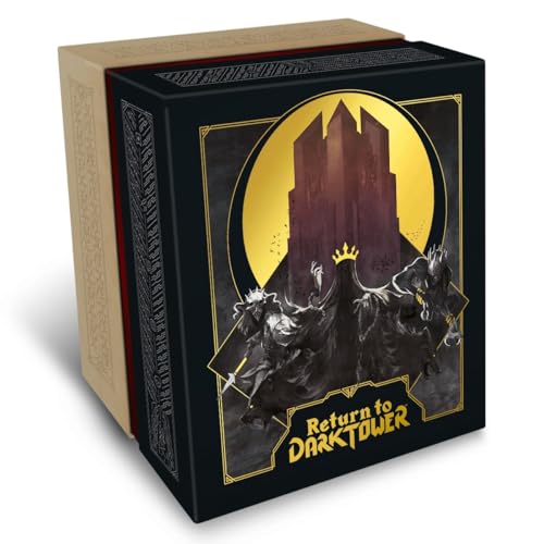 Restoration Games Return to Dark Tower App Enabled, 1 4 Players | App-Enabled Mechanical Tower, Cooperative and Competitive Modes, App Required, Uses 3x Aa Batteries
