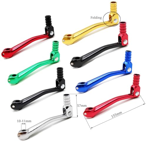 PRO BAT Dirt Bike Foot Gear Shift Lever Shifter | for 110cc 125cc 150cc 200cc 250cc Pit Dirt Bike Quad ATV Buggy CRF50 XR50 Red&Black - color: Black&Red2