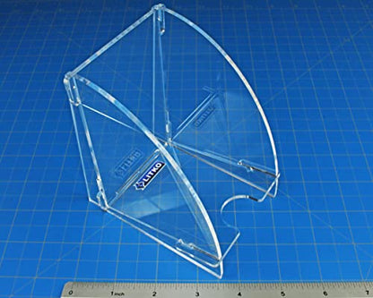 LITKO Standard Card Deck Holder | Single Pile, 150-200 | US/EU 70x100mm | Playing card tray for Magic, Pokémon & TCGs | Angled finger notch | Snap-fit, no glue | Laser-cut acrylic - color: Clear, size: Holds 150-200 Standard Cards. Single Pile