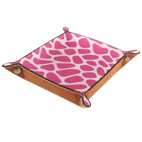 Pink Cow Pattern Dice Tray Dice Rolling Tray Folding Dice Holder for Dice Games, Like RPG, DND and Other Table Games - color: Multi 4