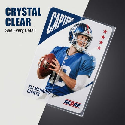 Penny Sleeves for Trading Cards - 200PCS Soft Clear Card Sleeves, Top Loading Plastic Card Protector for MTG, Game, Baseball, Football, Sports Cards, 3.6 x 2.6 Inch Top Loaders for Standard Cards