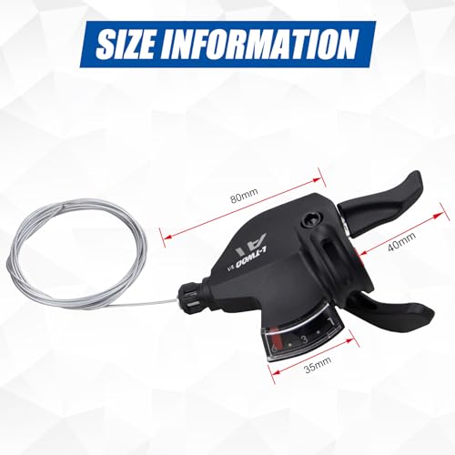 WEEROCK Bike Shifter Lever 6 Speeds Right Thumb Gear Shift Lever for Mountain Bicycle - color: Right 6 Speed