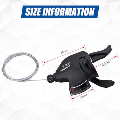 WEEROCK Bike Shifter Lever 6 Speeds Right Thumb Gear Shift Lever for Mountain Bicycle - color: Right 6 Speed