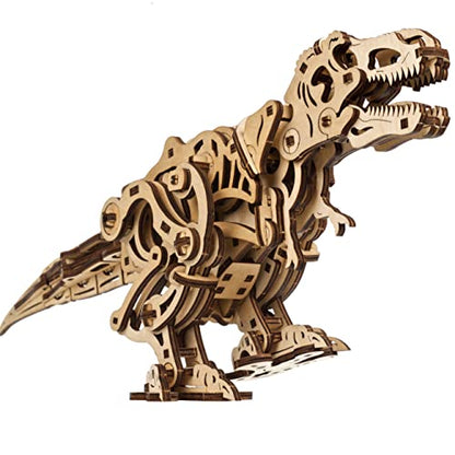 UGEARS Tyrannosaurus Rex 3D Wooden Puzzles for Adults - Wooden Model Kits for Adults D Rex Dinosaur Puzzle Kit Mechanical Models Automaton Kit Brain Teaser, Hobby Set Home Decoration - style: Tyrannosaurus Rex