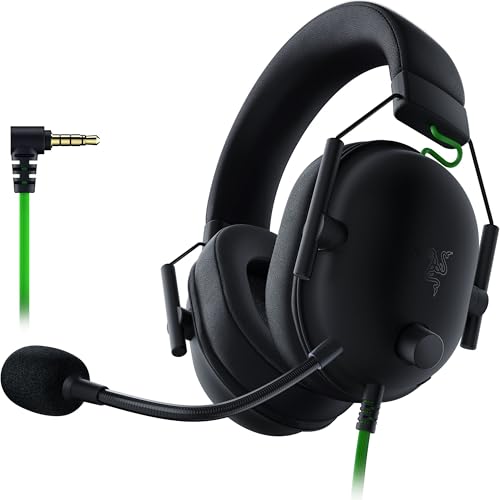 Razer BlackShark V2 X Gaming Headset: 7.1 Surround Sound - 50mm Drivers - Memory Foam Cushion - For PC, PS4, PS5, Switch - 3.5mm Audio Jack - Black | 7.1 Surround Sound, 50mm Drivers, Cardioid Mic, Lightweight, Memory Foam, Noise Isolating Earcups, for PC