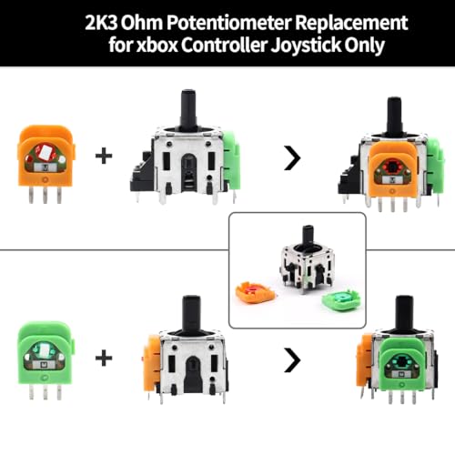 RALAN Replacement Interchangeable Thumbsticks Joysticks Repair Kit for Xbox One, Xbox Series X/S, PS4/PS5/NS Pro Controllers, 3 Height Plastic Base, 5 Grip Designs (PS4) - color: PS4