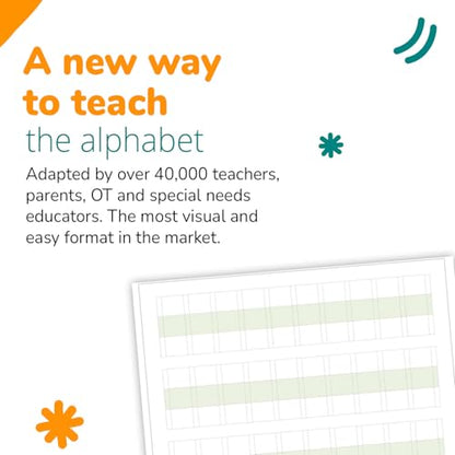 Channie's Big Block Alphabet Blank Worksheets Pre k-1st 80 pages Perfect for Teaching & Practicing Alphabets 8.5" x 11", After School & Homeschool Learning Supplies - style: Big Block Alphabet Blank Worksheets