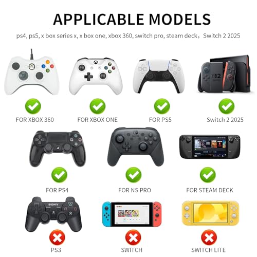 PERFECTSIGHT Cute Thumb Grip Caps for Switch 2, PS5 PS4 Xbox Series X/S Xbox One Switch PRO Controller Steam Deck, 4PCS Soft Rubber 3D Thumbsticks Button Joystick Cover, Mushroom - color: Multicolor Mushroom