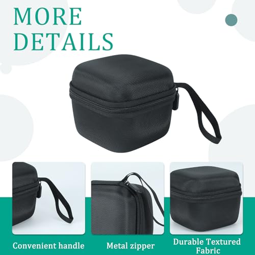 Dice Storage Case, EVA Dice Bag with Zipper, Portable Dice Holder Box for Dice Tray Dice Organizer Dice Container for Tabletop Games-Black