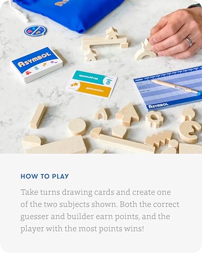 SimplyFun Asymbol - A Building and Communication Game That Challenges Your Creativity & Imagination - 3 to 6 Players - A Game for Kids Ages 8 & Up - style: Asymbol