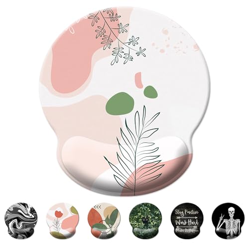 Mouse Pad Wrist Support,Ergonomic Mouse Pad with Wrist Rest,Comfortable Mousepad with Smooth Wrist Rest,Pain Relief Mouse Pads for Non-Slip Base,Computer,Laptop,Office & Home (Modern Abstract3) - color: Modern Abstract3