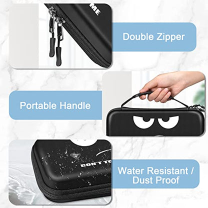 Fintie Carrying Case for Nintendo Switch / Switch OLED Model (2021) | Portable Travel Storage Bag, Shockproof Protective Cover, 10 Game Card Slots & Inner Pocket, Dont Touch - color: dont touch