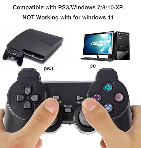2.4G USB Wireless game Controller Gamepad Joystick compatible With WIN98/2000/X/2003VISTA/PC Windows 7/8/10 Built-in battery, six-axis gyroscope(2PCS)