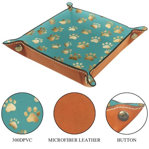 Dogs Paws Dice Tray Dice Rolling Tray Folding Dice Holder for Dice Games, Like RPG, DND and Other Table Games - color: Multi 15