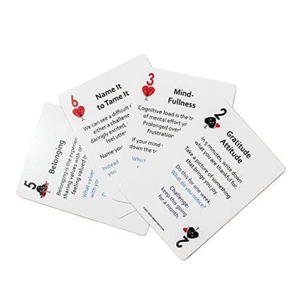 Mind Brain Emotion 52 Essential Coping Skills Cards - Self Care Exercises for Stress and Social Anxiety Relief - Resilience, Emotional Agility, Confidence Therapy Games for Teens, Adults - style: Coping Skills