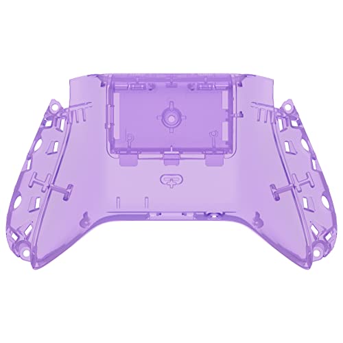 eXtremeRate Custom Back Cover Shell for Xbox Core Wireless Controller, Clear Atomic Purple Replacement Controller Battery Cover & Bottom Shell for Xbox Series X & S - color: Clear Atomic Purple