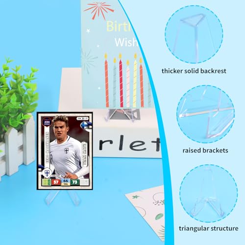 32Packs Card Display Stand, Card Stand, Card Stands for Sports Cards, Trading Card Stand, Acrylic Material, 2.2 Inch Tall
