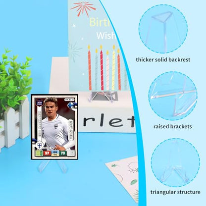 32Packs Card Display Stand, Card Stand, Card Stands for Sports Cards, Trading Card Stand, Acrylic Material, 2.2 Inch Tall