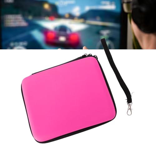 Ashata 8 Game Card Case For Nintendo 2DS Console Game Card And Other Accessories, Hard Shell Carrying Case Pouch With 8 Game Card Holders (Pink) - color: Pink