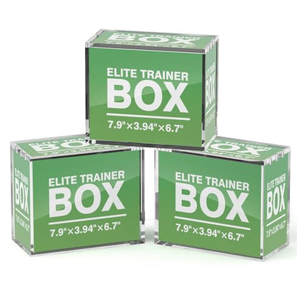 Elite Trainer Box Acrylic Display Case, Magnetic Lid Design, 5mm Thick Stackable Protector for PKMN ETB & Booster Box Collection（3 Pack） - size: Elite Trainer Box Case