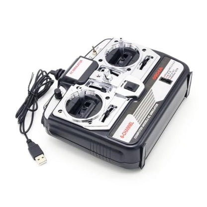 JTL-0904A RC Flight Simulator for Realflight G7 Phoenix 5.0 | XTR remote control helicopter fixed-wing drone simulator, 6CH MODE1, metal, S803, silver