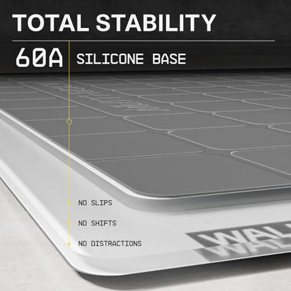 Wallhack 4.0 SkyPAD Glass Gaming Mouse Pad, XL 16.9x19.3 in, White | Professional Esport Mouse Mat With Specialty Surface For Top Speed And Control, Tempered Glasspad With Full Silicone Base - color: SP-004 | White