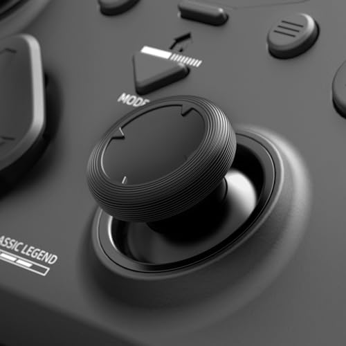ZD Classic Legend Wireless Gaming Controller – 2.4GHz/BT/Wired, 512-Level Hall Joystick & Triggers, 1000Hz Polling Rate, 0.96" LCD Display & 2 Back Buttons for Switch/Switch2, PC, Android & iOS (Black) - color: Black