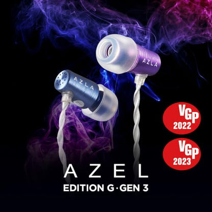 AZLA AZEL GEN3 Gaming Earbuds with Mic for PS5, Xbox, PC & More - color: Purple Blue