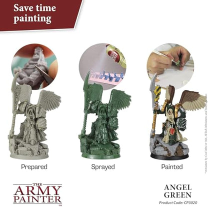 The Army Painter, Colour Primer Angel Green, 400 ml spray acrilico | Primer verde angelo per dipingere miniature Warhammer e Dungeons and Dragons - color: Angel Green