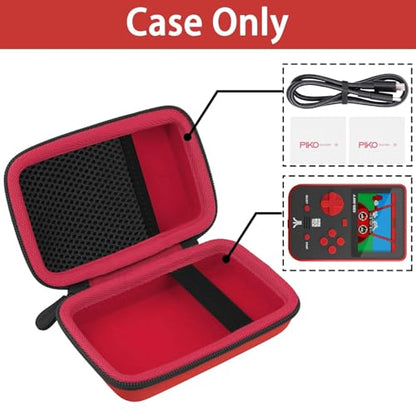 Aenllosi Hard Case for Blaze Atari/Technos/Taito/Capcom Super/Neo-Geo/Data | Red, EVA case construction, Water-resistant design, Mesh pocket for accessories, Smooth zipper access, Case only - size: for Atari